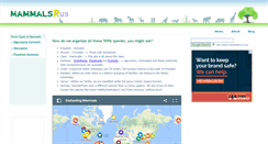 Desktop Screenshot of mammalsrus.com